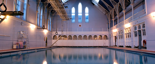 Pool at the Western Baths in Glasgow, Scotland